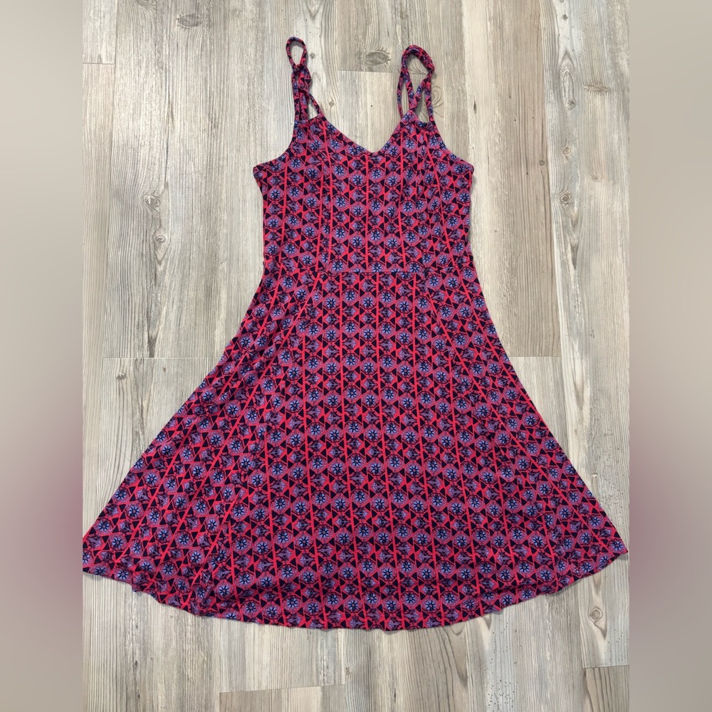 Mudd Sleeveless Sundress very stretchy red, black, purple